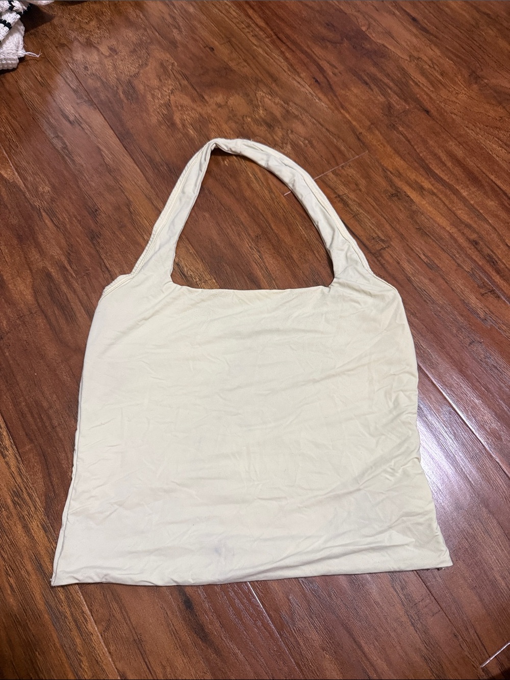 SHEIN Cream Wide-Strap Tank Top